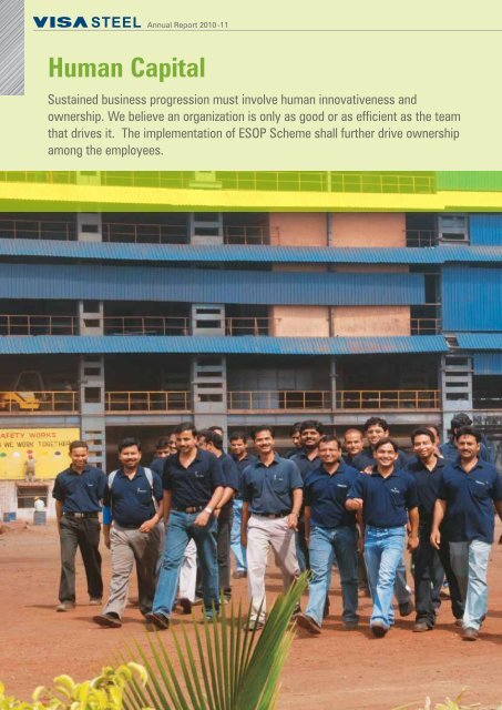 VISA Steel Limited Annual Report 2010-11