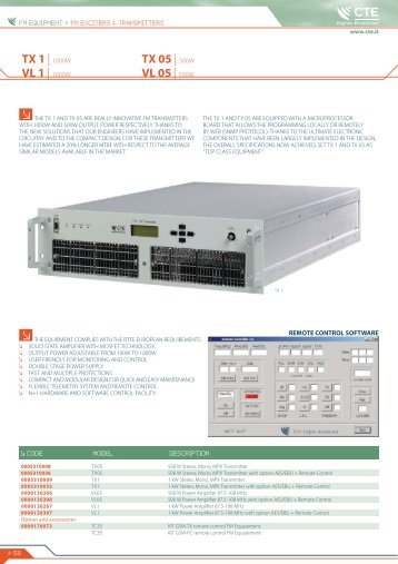 TX 1 - Broadcasting Services