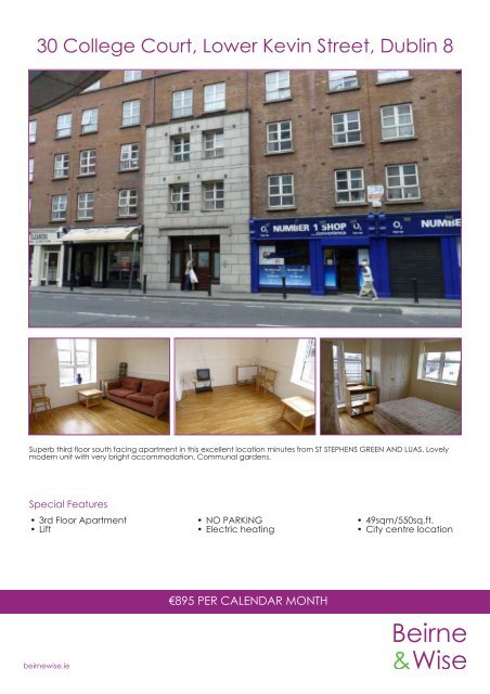 30 College Court, Lower Kevin Street, Dublin 8 - Beirne & Wise