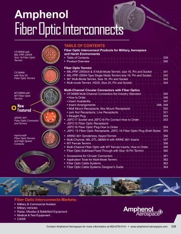 Amphenol Fiber Optic Interconnects MIL 29504 MIL 38999.pdf