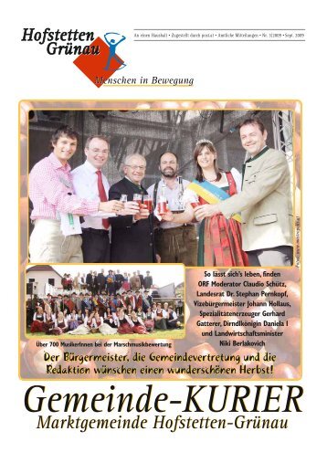 Ausgabe 3/2009 - Marktgemeinde Hofstetten-Grünau