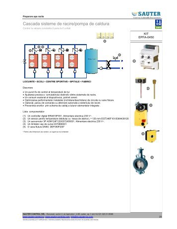 Cascada sisteme de racire/pompa de caldura - SAUTER Control SRL