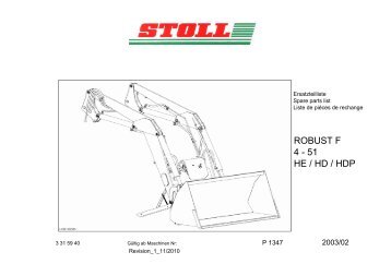 Parts Book STOLL Robust F HE-HD-HDP 2003-REV_1