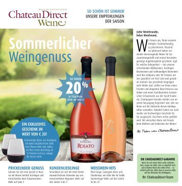 Sommerlicher Weingenuss von ChateauDirect