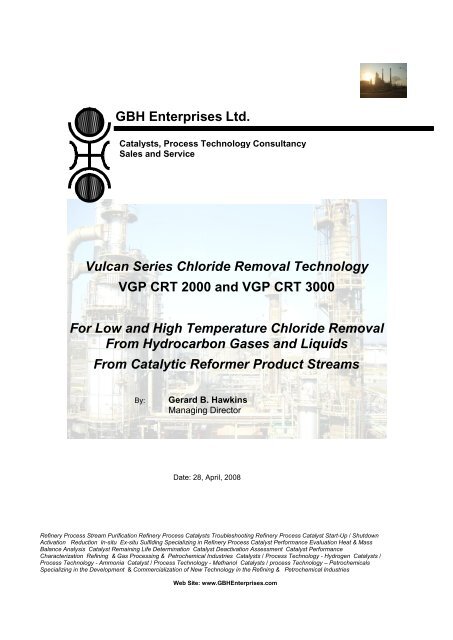 Vulcan Series Chloride Removal Technology VGP CRT 2000 and ...