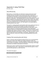 Tutorial for creating TUN files with Scala - Stichting Huygens-Fokker