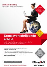 Grensoverschrijdende arbeid - Fiscaal up to Date