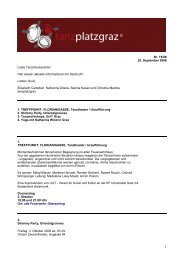 Newsletter 15/08 - tanzplatzgraz