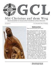 Mit Christus auf dem Weg - GCL-Österreich