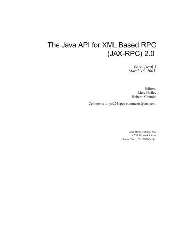 (JAX-RPC) 2.0 - Oracle Software Delivery Cloud