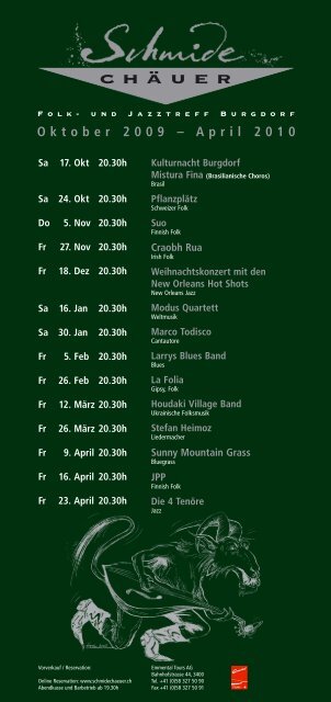 Programm 2009/10 - SchmidechÃ¤uer