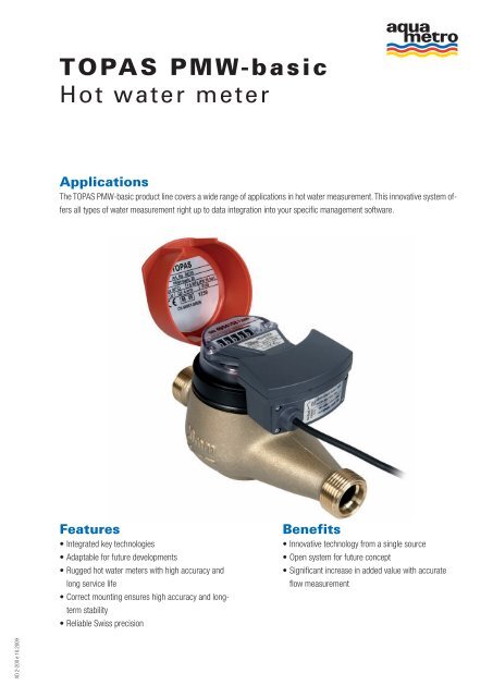 TOPAS PMW-basic Hot water meter