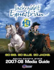 2007-08 jackrabbit equestrian schedule - South Dakota State ...