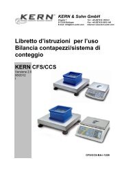 Libretto d'istruzioni per l'uso Bilancia contapezzi/sistema di conteggio