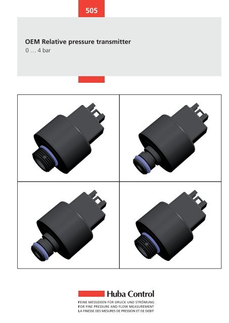 505 OEM Relative pressure transmitter - sts-italia