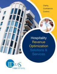 Hospitality Revenue Optimization Solutions & Services - IDeaS