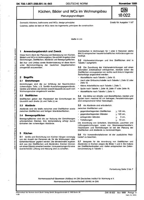 DIN 18022 - InfAR