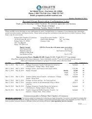 Group Reservation Confirmation Letter Chambermaster
