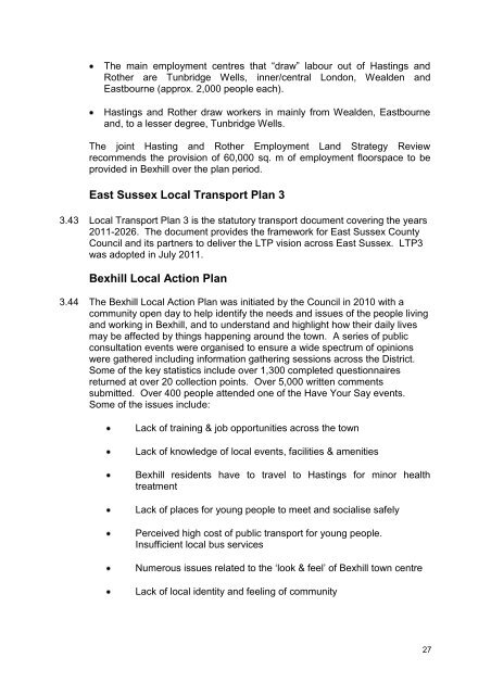 Bexhill Town Profile - Rother District Council