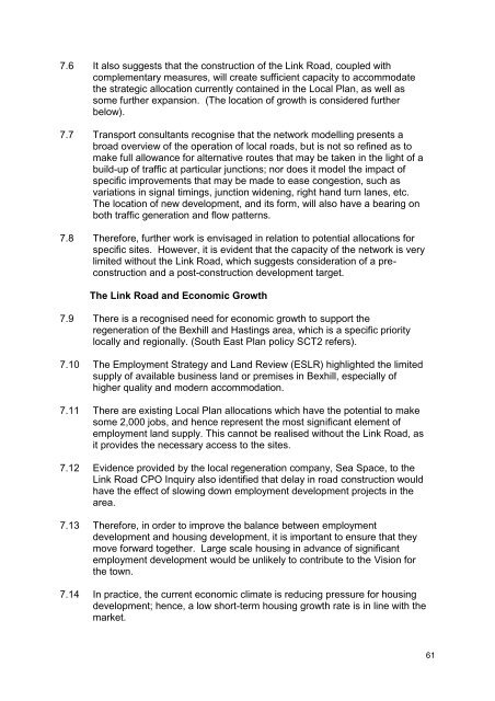 Bexhill Town Profile - Rother District Council