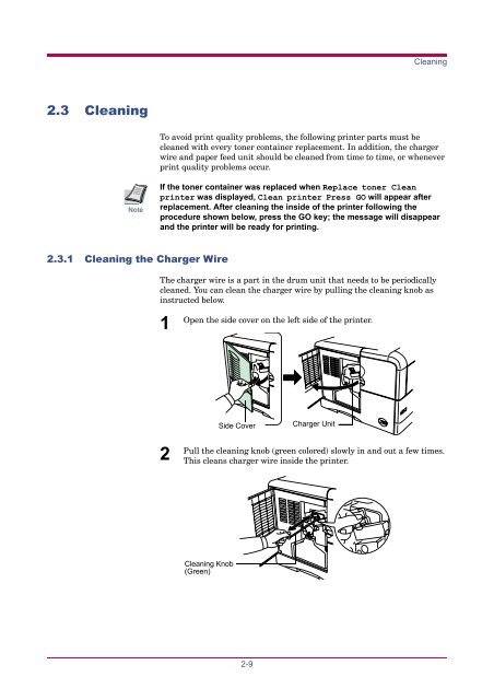 2.3 Cleaning - KYOCERA Document Solutions