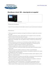 ZKsoftware iclock100 descripcion en espaÃ±ol.pdf - Nvcadocs.info