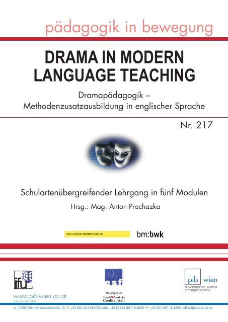 drama in modern language teaching - Fortbildung Ph-Wien ...