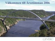 VÃ¤lkommen till ÃrsstÃ¤mman 2006 - Geveko