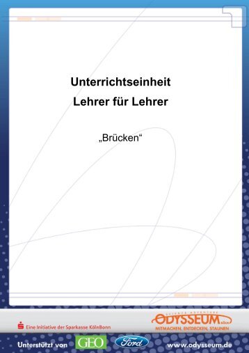 Unterrichtseinheit Lehrer für Lehrer - Odysseum