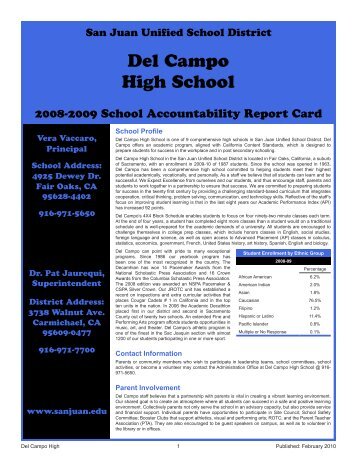 Del Campo High School - Axiomadvisors.net