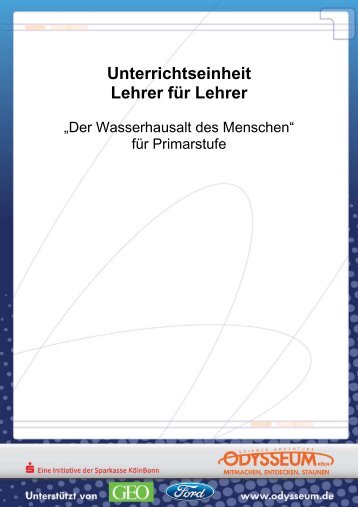 Unterrichtseinheit Lehrer für Lehrer - Odysseum