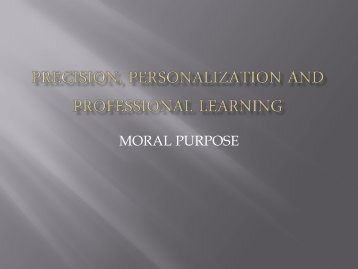 Precision, Personalization and Professional Learning