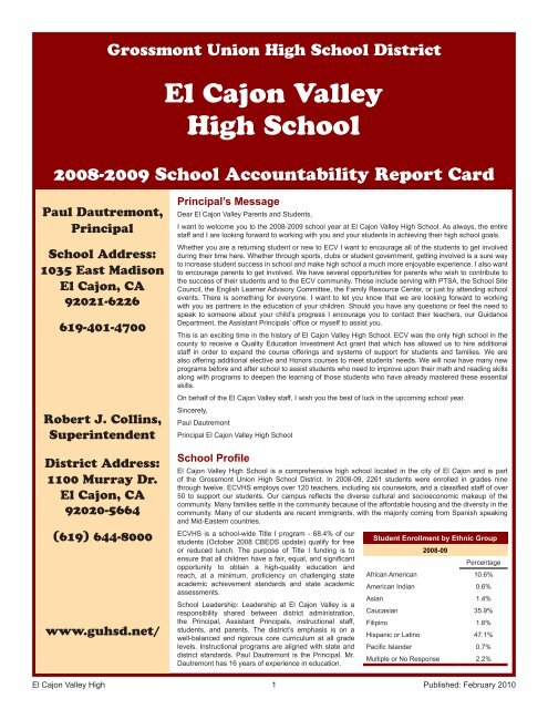 El Cajon Valley High School - Axiomadvisors.net