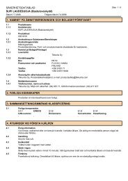 Safety Data Sheets - Byggmax