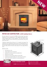 Pevex Convector and Slimline Inset brochure - Woodstoves.co.uk