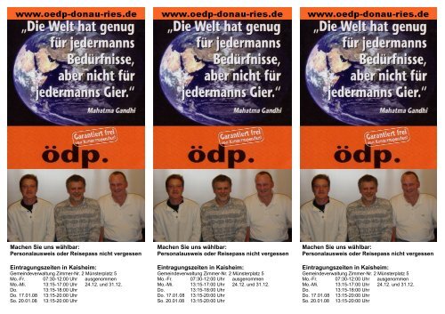 Kaisheim - ÖDP Donau-Ries