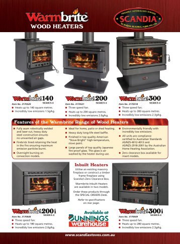 WOOD HEATERS - Scandia Stoves & Spares
