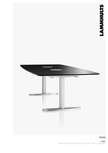 table design johannes foersom / peter hiort â lorenzen - Lammhults ...