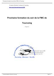 Prochaine formation du soir de la FMC de Tourcoing