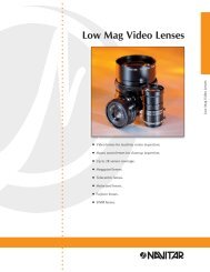 Navitar low magnification lenses catalogue - Mengel Engineering