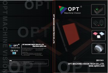 OPT Machine Vision LED Lights Catalog - Mengel Engineering