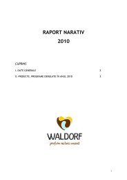 Raport narativ 2010 - Liceul Waldorf