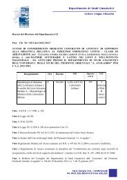 Dipartimento di Studi Umanistici Metodologie di ... - Lettere e filosofia