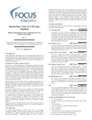 Epstein-Barr Virus VCA IFA IgG (English) - Focus Diagnostics