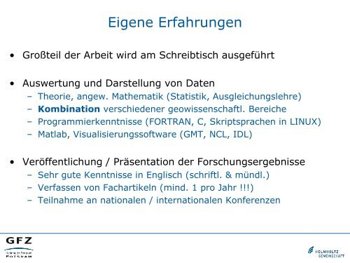 Forschung & Promotion am GFZ - phpweb.tu-dresden.de