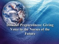 Disaster preparedness - Community Health Nurses Canada