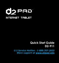 Quick Start Guide D2-911 - D2 PAD