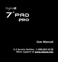 D2-721G 7-inch Pad Pro UserManual.indd - D2 PAD