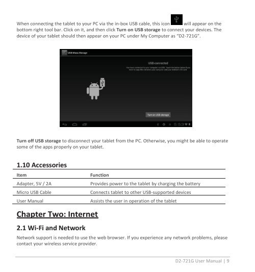 D2-721G 7-inch Pad Pro UserManual.indd - D2 PAD