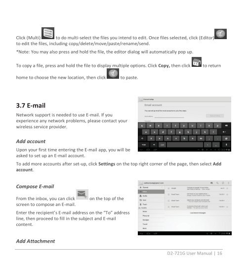 D2-721G 7-inch Pad Pro UserManual.indd - D2 PAD